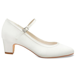 Sapatos Novia Saltos Baixos e Grossos Muito confortáveis.