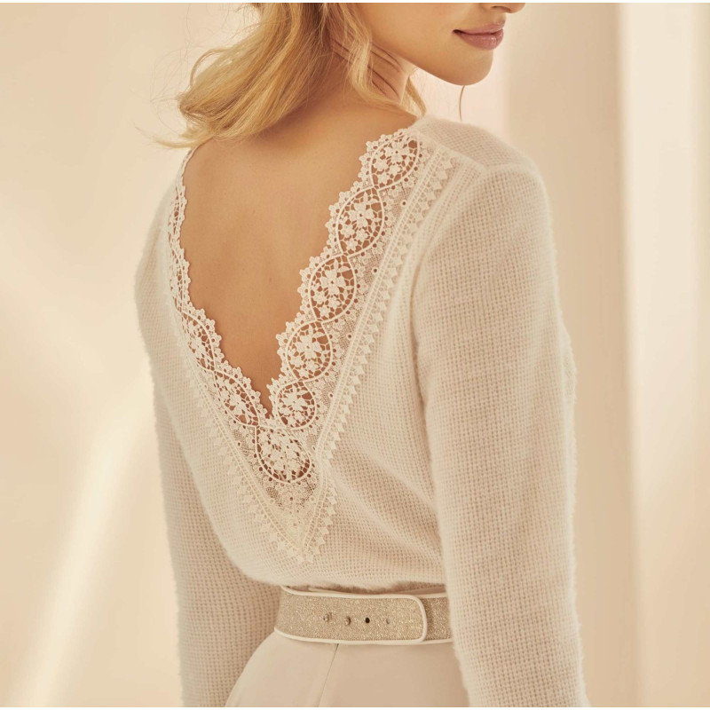 Bolero de lã para noivas