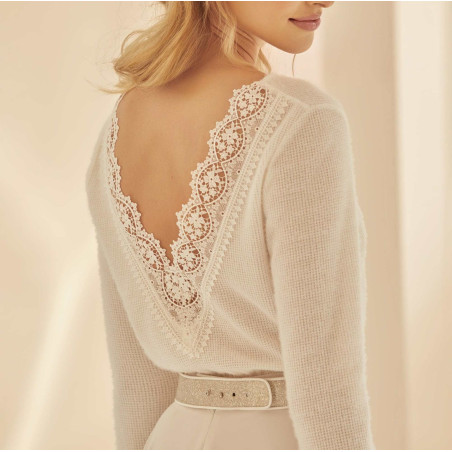 Bolero de lã para noivas