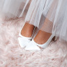 Sapatos de Novia Fechados Salto Cuadrado Medio. Loja Online Portuguesa