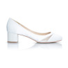Sapatos Noiva Fechados com Saltos Grossos e Baixos. Envío grátis