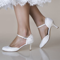 Sapatos noiva salto medio