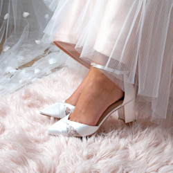 Sapatos Noiva Salto Grosso e Baixo Muito Confortáveis e Bonitos