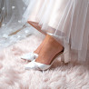 Sapatos Noiva Salto Grosso e Baixo Muito Confortáveis e Bonitos