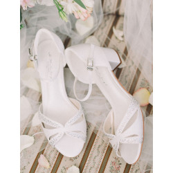 Sapatos Noiva Salto Baixo 3cm e Renda. Confortáveis e Elegantes!