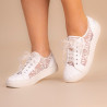 Sapatilhas Noiva Renda Bordada Super Elegantes e Confortáveis
