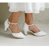 Sapatos de Noiva com Pouco Salto para Casamento. Envios Portugal