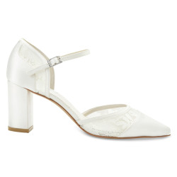 Sapatos de Noiva Saltos Grossos 7,5cm para Casamento. Envios Portugal