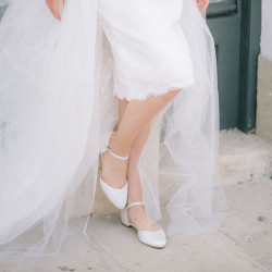 Sapatos Noiva Baratos Rasos Confortaveis saltos 1,7cm