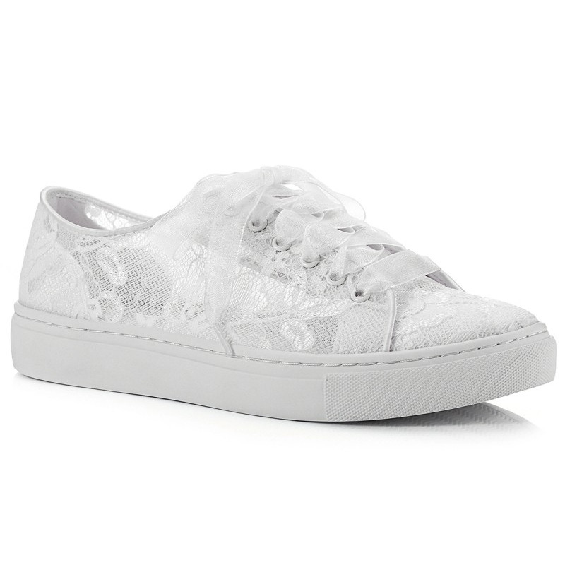 Sapatillas de renda para noivas Sapatillas de renda para noivas