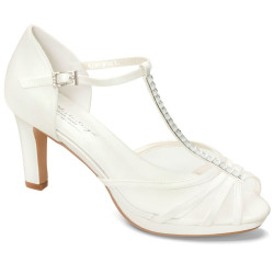 Sapatos de Noiva Baratos Sandalia Tira Poche Cristais em Portugal