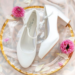 Sapatos Noiva Baratos Salto Medio Grosso Muito Confortáveis. Até ao 42