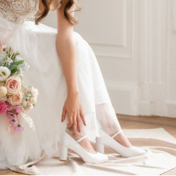 Sapatos Noiva Baratos Salto Medio Grosso Muito Confortáveis. Até ao 42