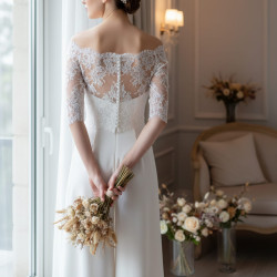 Bolero branco noivas