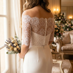 Bolero para vestidos noiva de renda