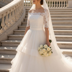 Bolero para noiva de renda