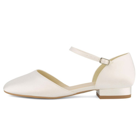 Sapatos noiva rasos em cetim