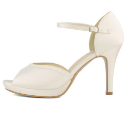 Sapatos de Noiva Salto Alto, Plataforma e Ponta Peep Toe