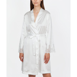 Robe Curto de Cetim e Renda para Noivas. Lingerie Especial Noivas.