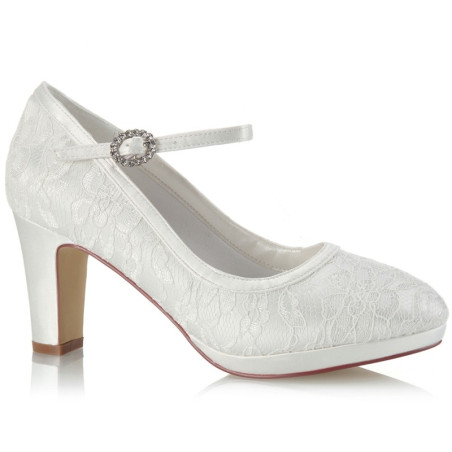 Sapatos noiva de renda